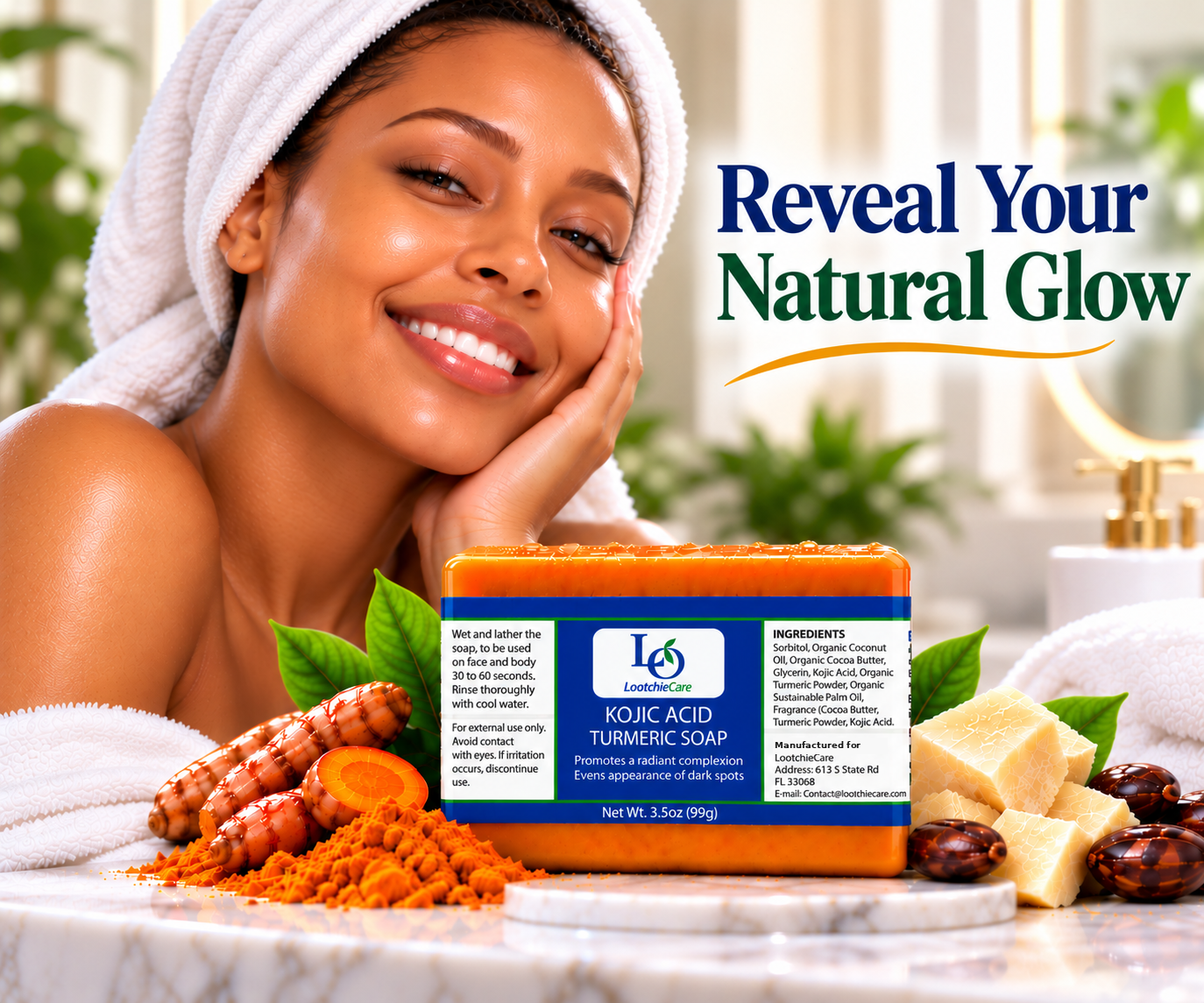 Kojic Acid & Turmeric Soap