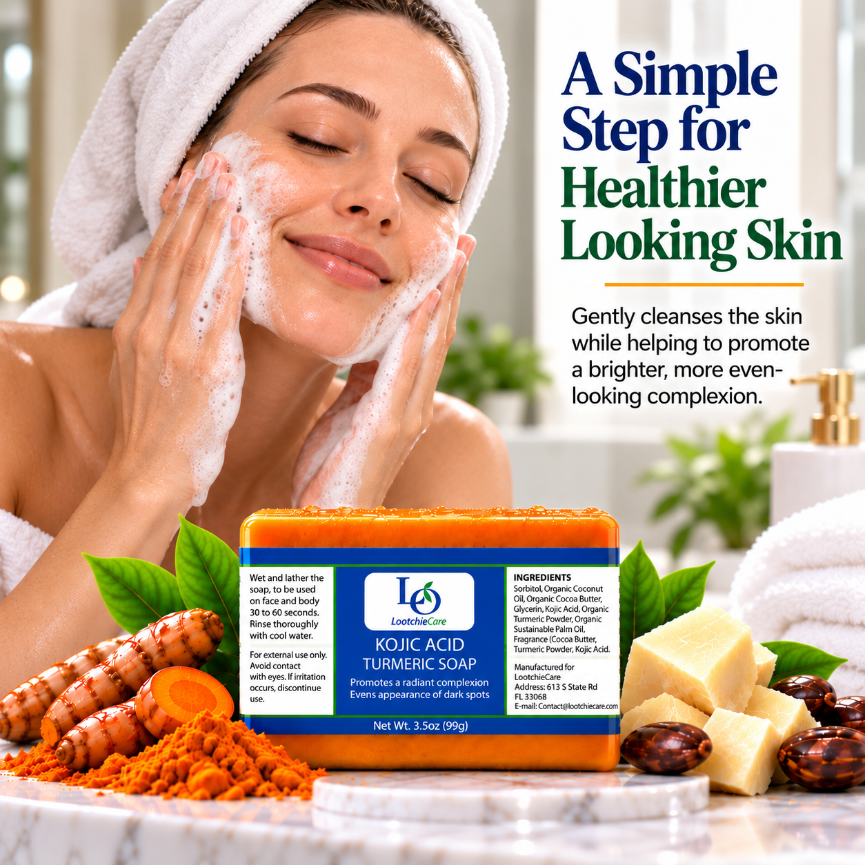 Kojic Acid & Turmeric Soap